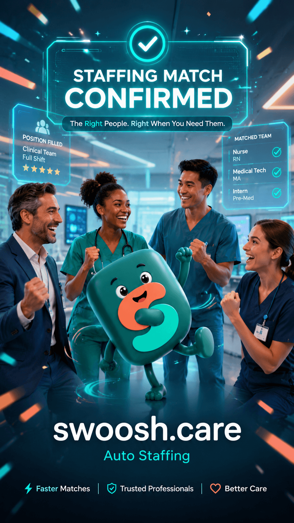 Staffing match confirmed — the right people, right when you need them