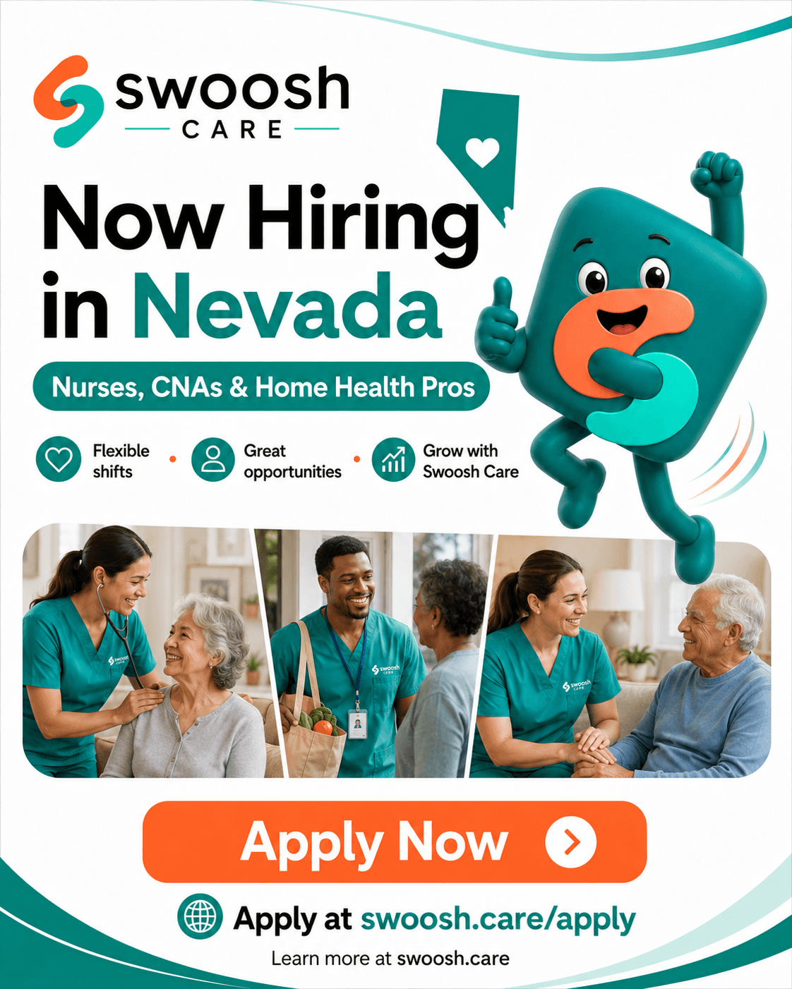Now hiring in Nevada for nurses, CNAs, and home health professionals