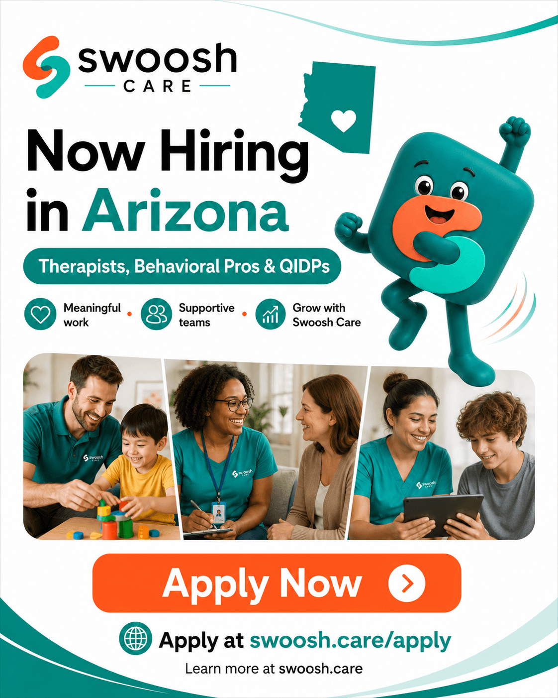 Swoosh Care hiring campaign artwork